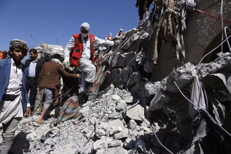More than 18 children and women were killed and injured in a bombing that targeted Taiz Central Prison.
